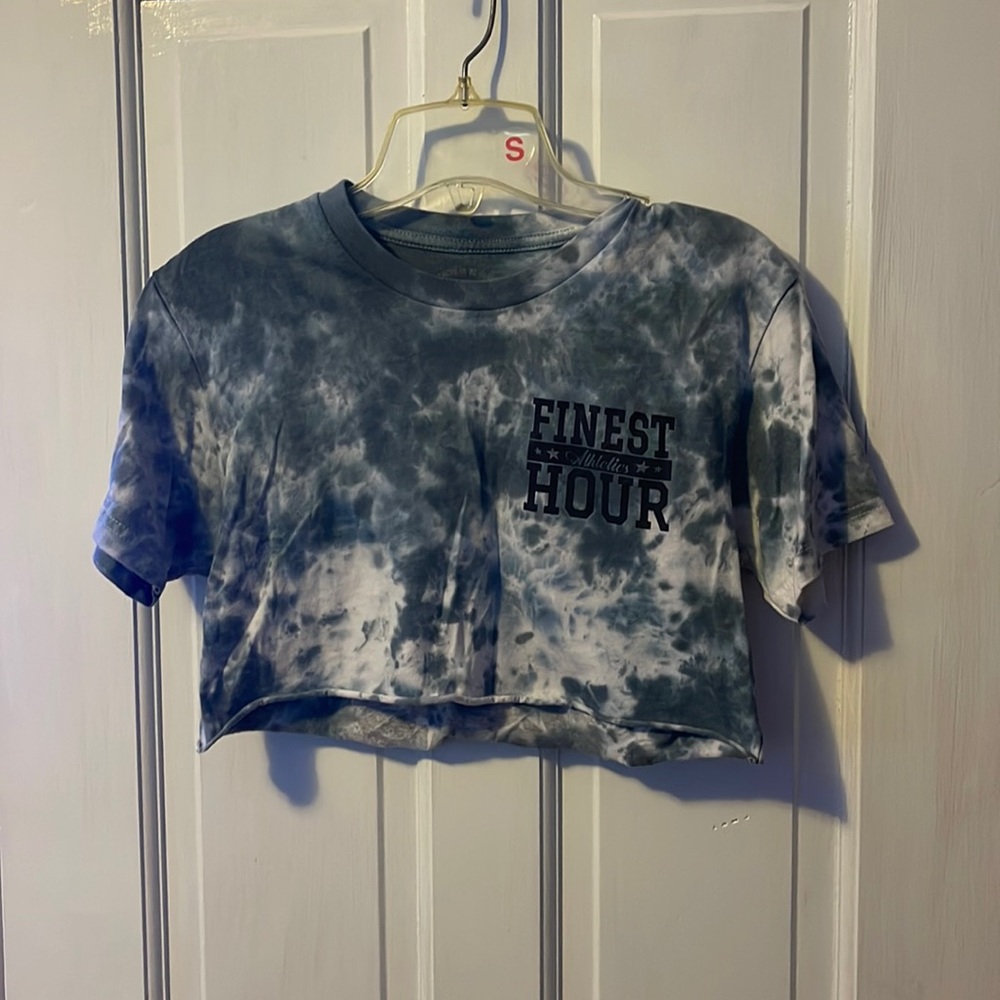 Finest Hour Athletics hand cut crop top